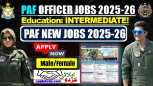Join PAF as Commissioned Officer Jobs 2026 – Online Registration