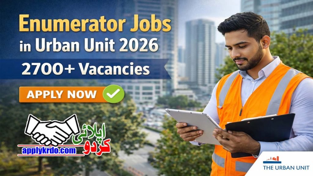 Enumerator Jobs in Urban Unit 2026 – 2700+ Vacancies Apply Now