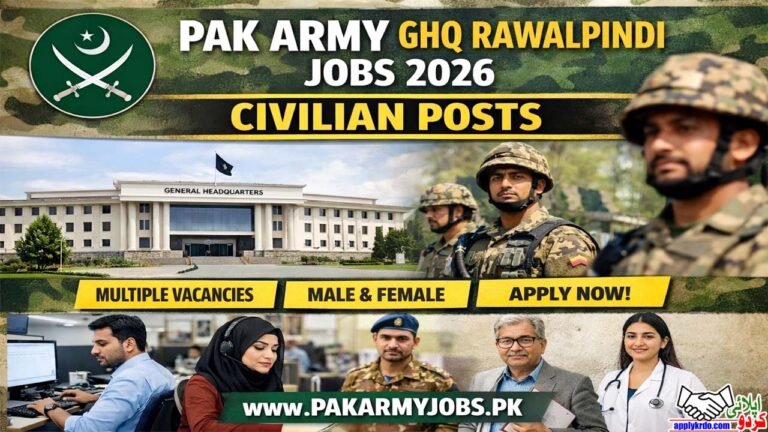 PAK Army GHQ Rawalpindi Jobs 2026 Civilian Posts