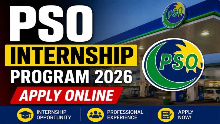 PSO Internship Program 2026 Apply Online