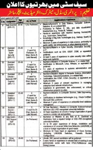Safe City Peshawar Jobs 2025 – Apply Online