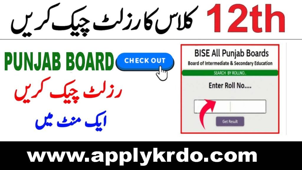 12th Class 2nd Year Result 2025 All Punjab Board