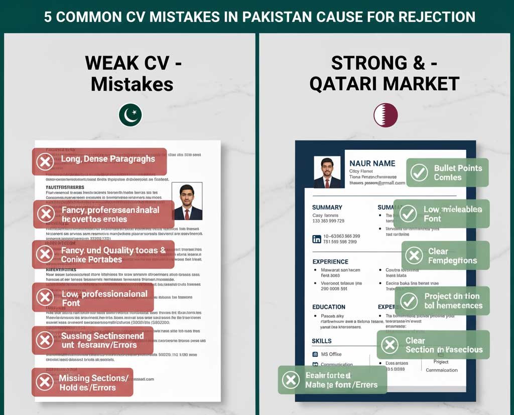 5 Common CV Mistakes in Pakistan Cause for Rejection