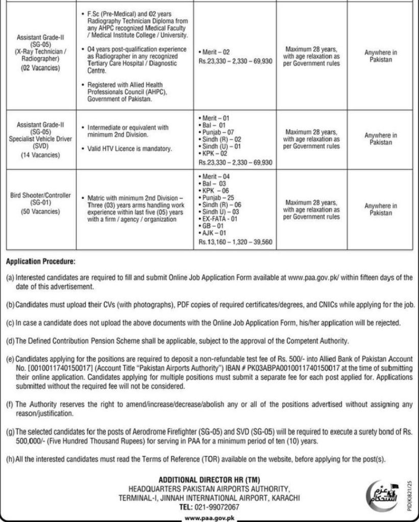 Pakistan Airports Authority Jobs 150+ Post Online Apply