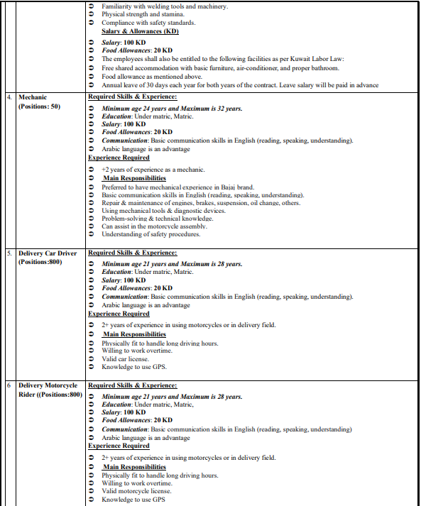 OEC Kuwait Jobs for Pakistani 2025 Apply Online 1700 Posts