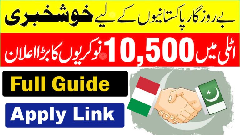 Italy Jobs for Pakistanis 2026: Apply Online, Salary & 10,000 Post Quota