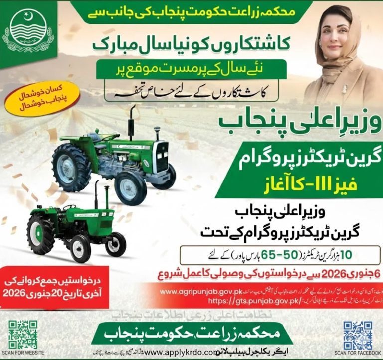 CM Punjab Green Tractor Scheme Phase III 2026: Apply Online