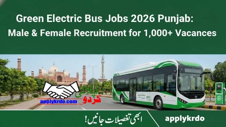 Green Electric Bus Jobs 2026 Punjab: Male & Female Recruitment for 1,000+ Vacancies