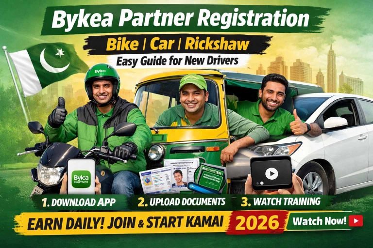 Bykea Jobs 2026: Online Registration for Riders All Major Cities