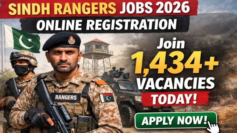 Sindh Rangers Jobs 2026 Online Registration: Join 1,434+ Vacancies Today
