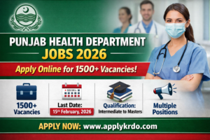 Punjab Health Department Jobs 2026: Apply Online for 1500+ Vacancies