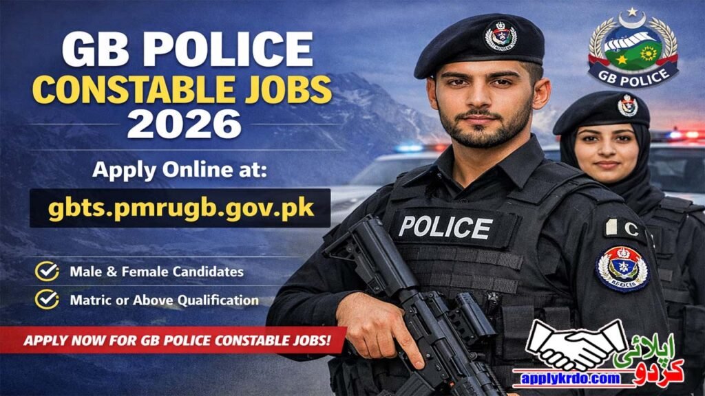 GB Police Constable Jobs 2026: Apply Online at gbts.pmrugb.gov.pk