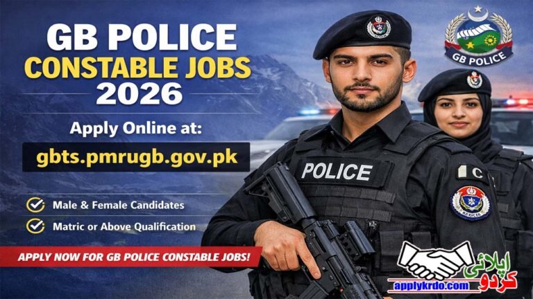 GB Police Constable Jobs 2026: Apply Online at gbts.pmrugb.gov.pk
