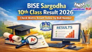 BISE Sargodha 10th Class Result 2026 – Check Matric Result Online by Roll Number