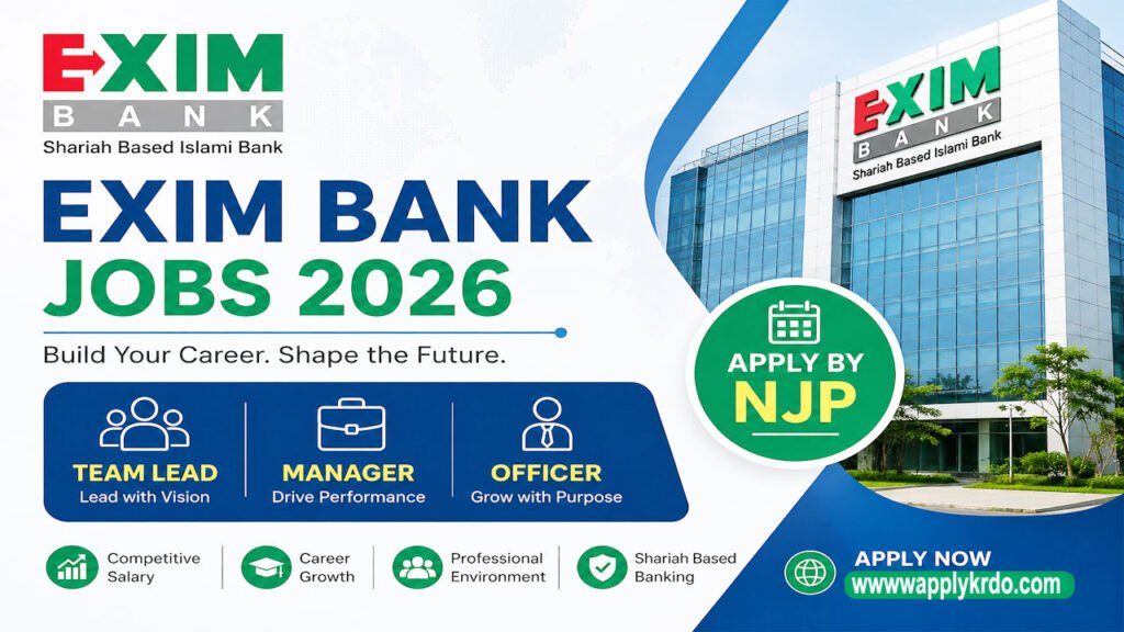 EXIM Bank Jobs 2026 – Team Lead, Manager, Officer – Apply by NJP