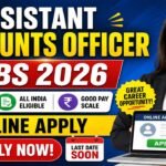Assistant Accounts Officer Jobs 2026: Online Apply