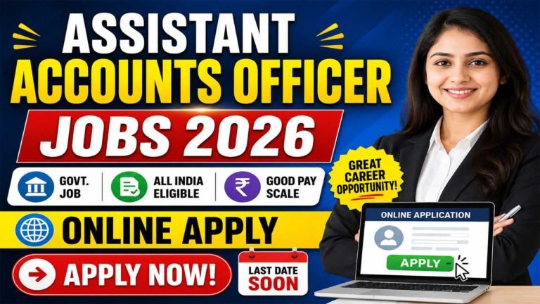 Assistant Accounts Officer Jobs 2026: Online Apply