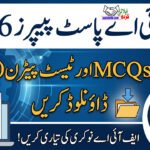 FIA Past Papers 2026 – Download Solved MCQs and Test Pattern (CBT)