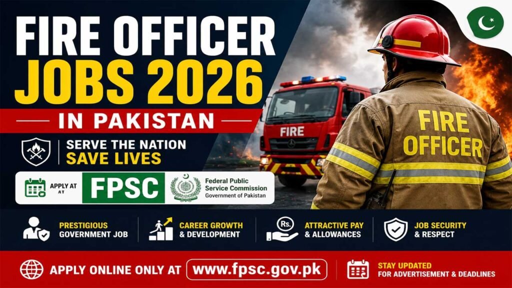Fire Officer Jobs 2026 in Pakistan: Apply at FPSC