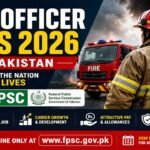 Fire Officer Jobs 2026 in Pakistan: Apply at FPSC