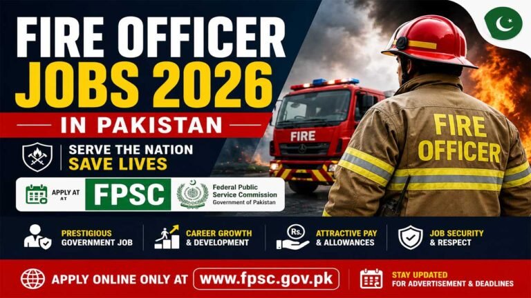 Fire Officer Jobs 2026 in Pakistan: Apply at FPSC
