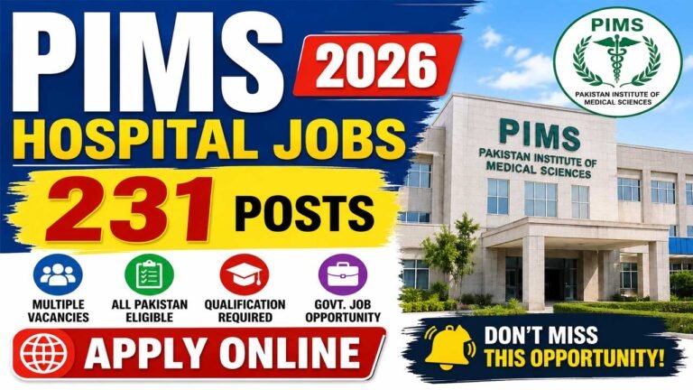 PIMS Hospital Jobs 2026: 231 Posts – Apply Online