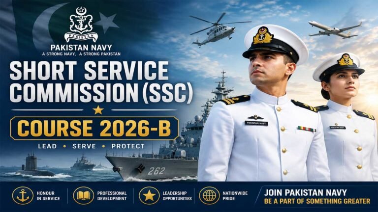 Pakistan Navy SSC Jobs 2026-B: Apply Now