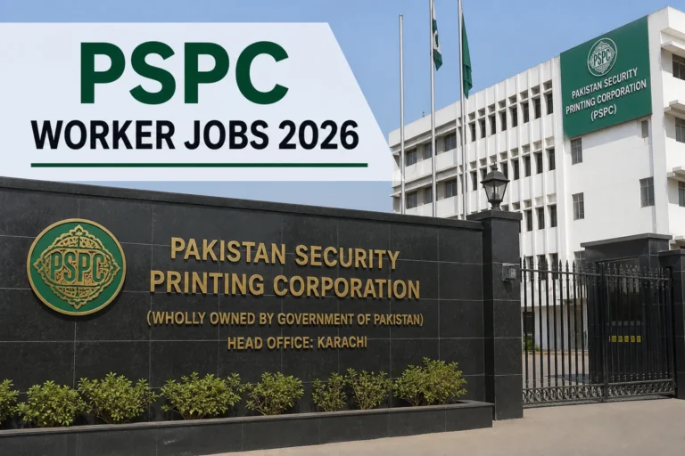 PSPC Worker Jobs 2026: Pakistan Security Printing Printing Corporation (PSPC)