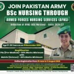 Join Pakistan Army AFNS BSc Nursing