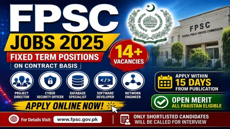 FPSC IT Jobs 2026: Cyber Security, Developers, Engineers – Apply Online